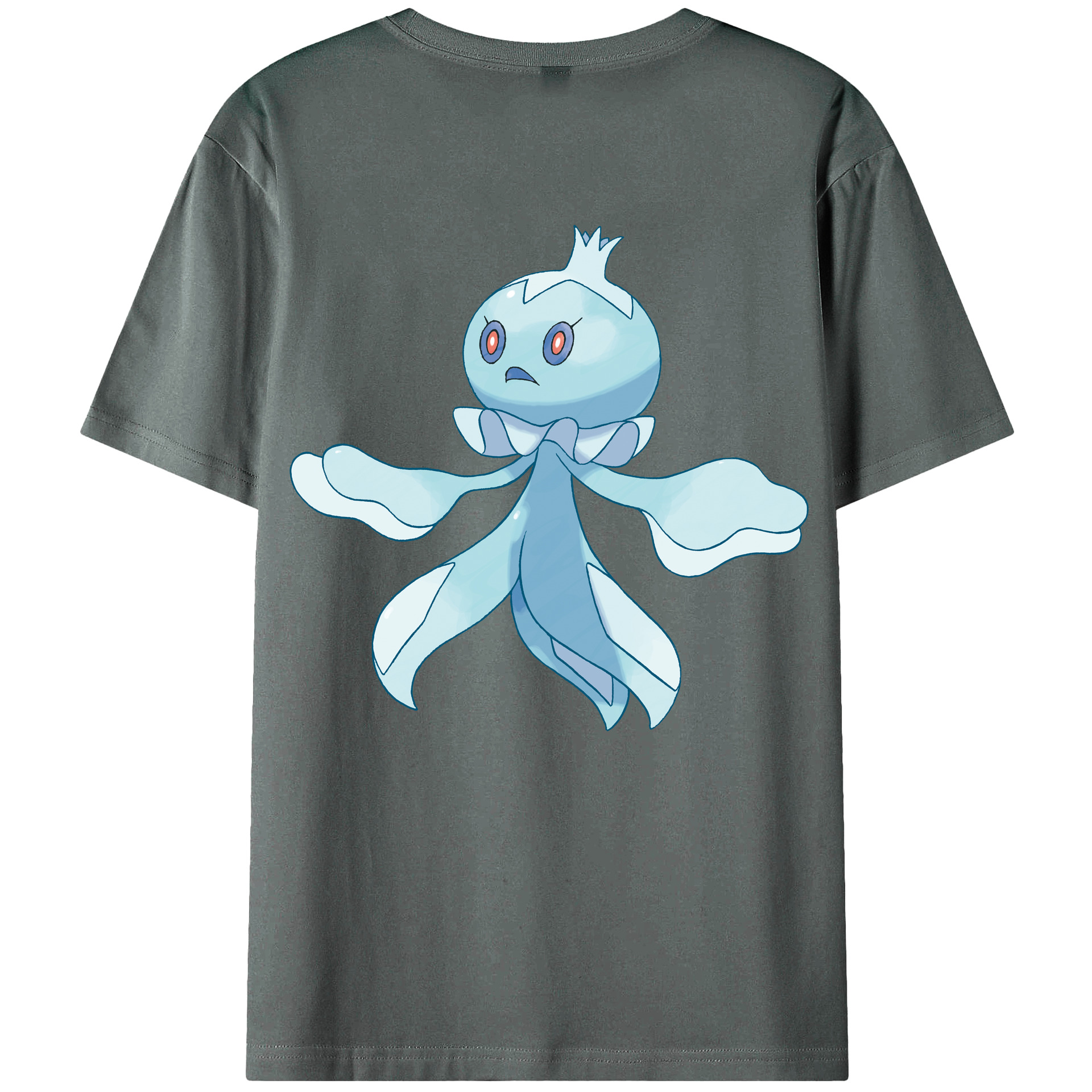 （画像用） ポケットモンスター Pokémon 綿100％ メンズ半袖Tシャツ（バックプリント） 通気性